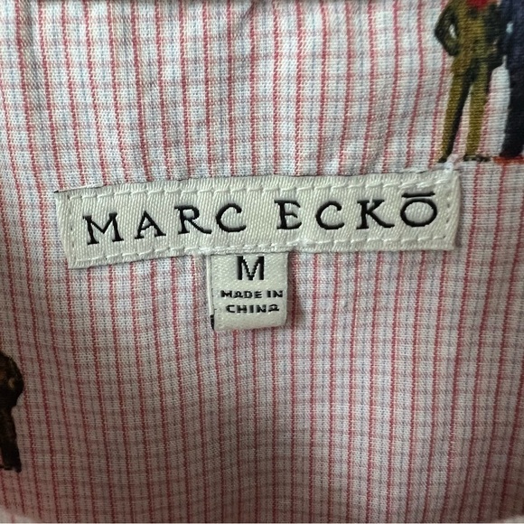 Marc Ecko Cut & Sew 4 People Button Up Shirt Collared Front Pocket Casual Sz M - Picture 8 of 12